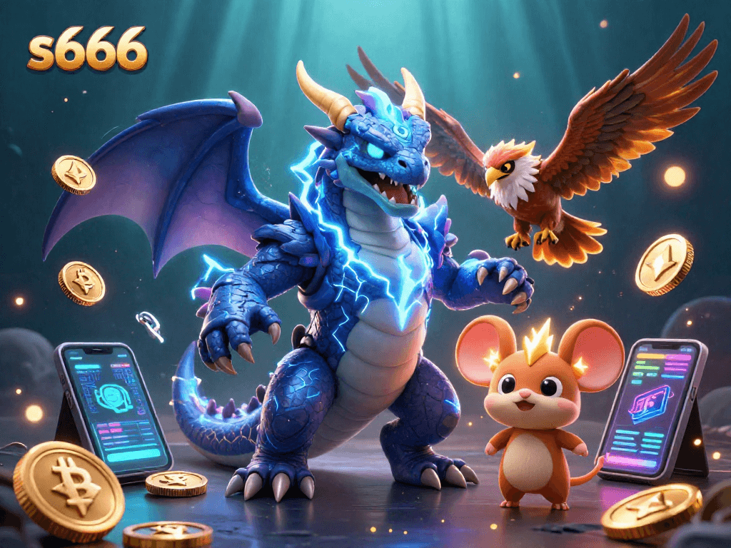 Experience thrilling moments at s666 with electric dragon energy and vibrant crypto gaming elements.