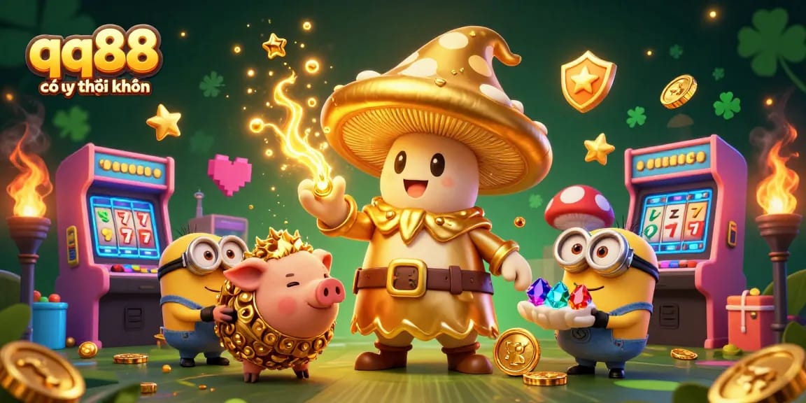 Experience the thrill of the casino with qq88 có uy tín không surrounded by treasure-hunting creatures and gaming elements.