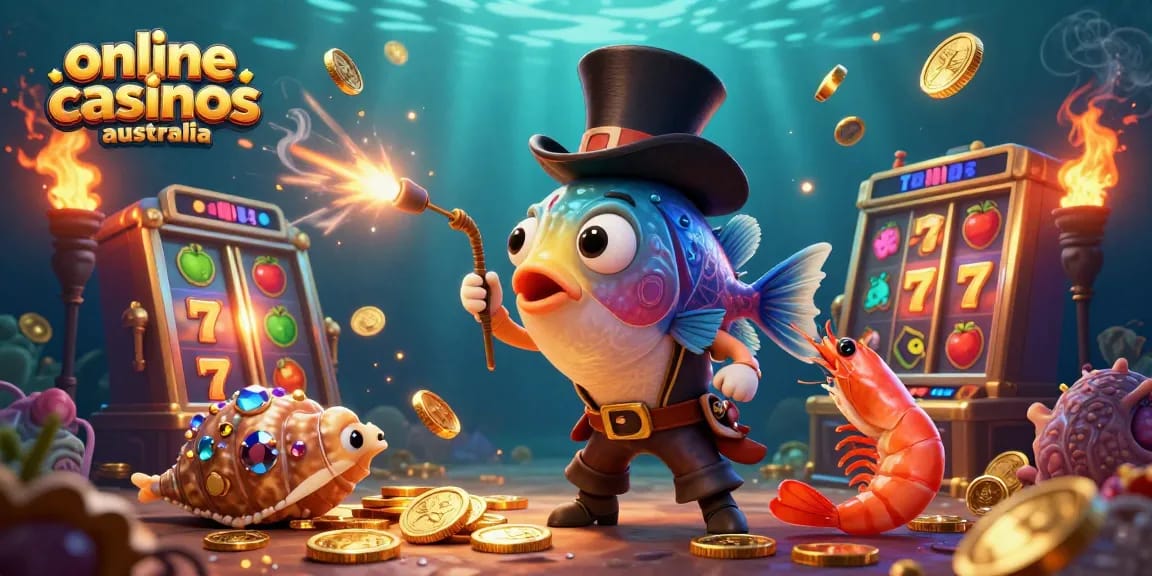 Engage with online casinos Australia through vibrant slot machines and underwater treasures.