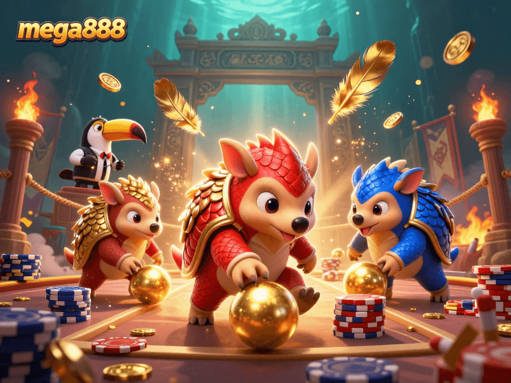 Mega888 menawarkan pengalaman slot yang hebat dengan pangolin bermain slot dan poker dalam suasana yang meriah.
