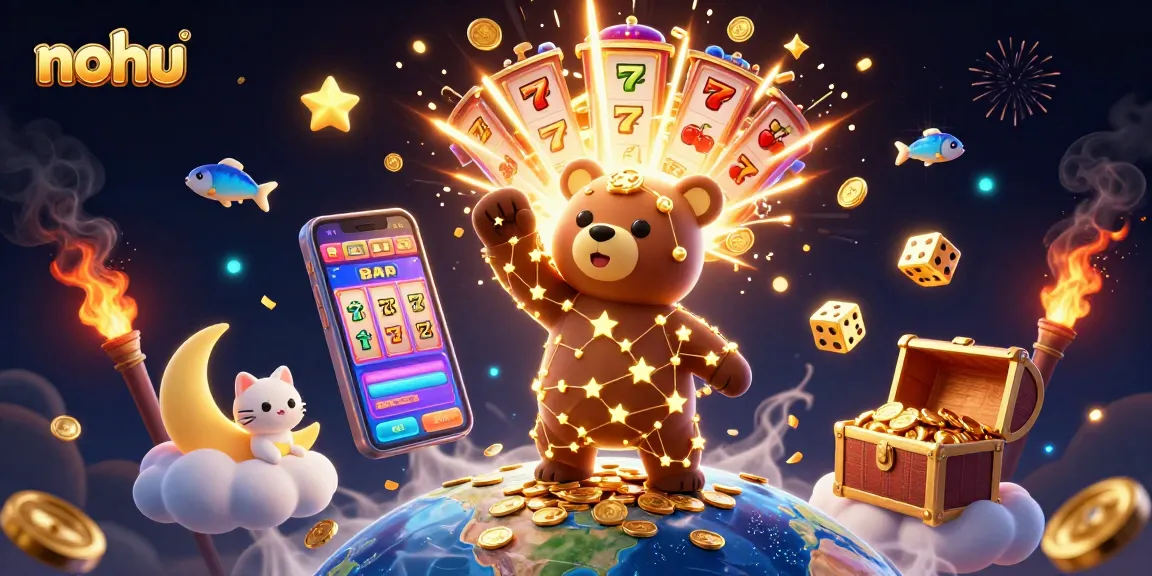 Engage with nohu slot games and win big as the golden bear gathers coins from the jackpot explosion.