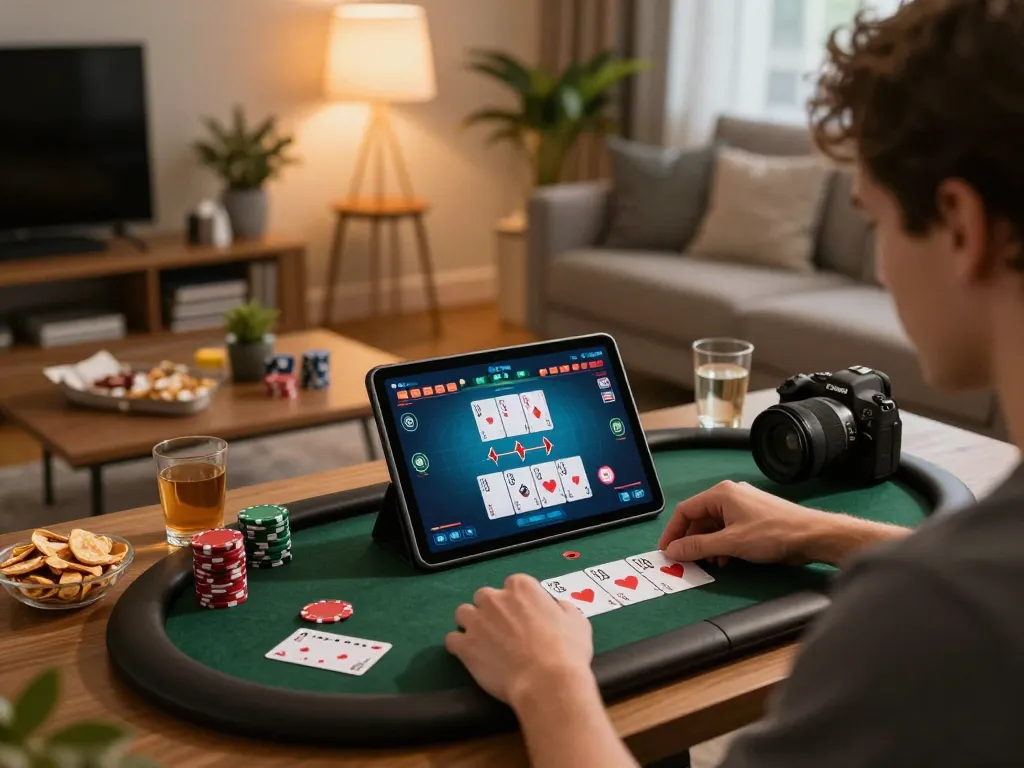 Play top game bài đổi thưởng online from the comfort of home with exciting poker gameplay.