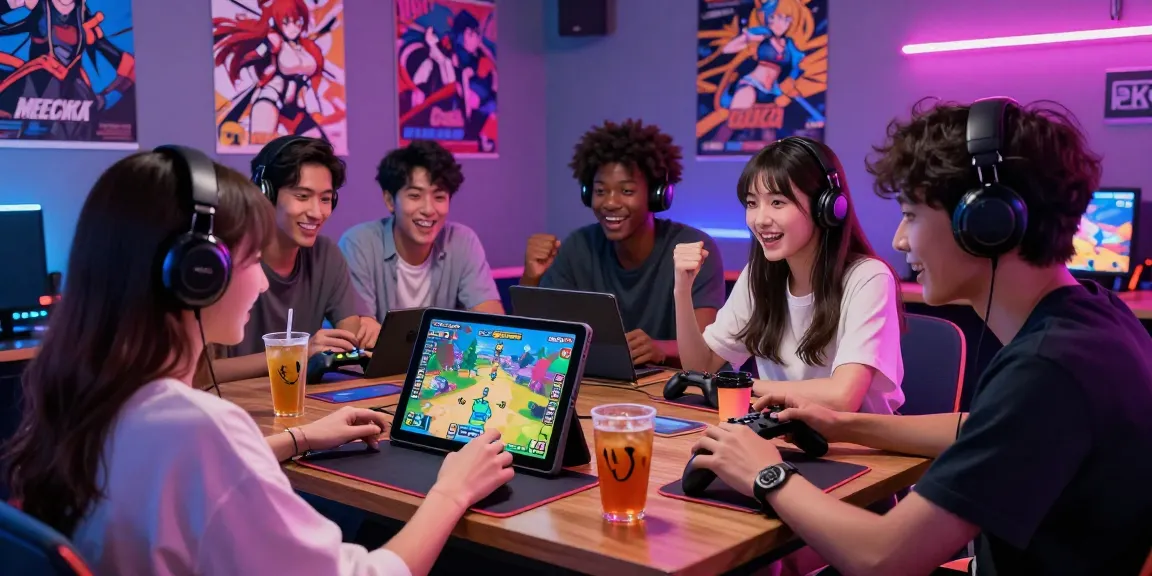Players immersed in ecchi game action, showcasing vibrant character designs and interactive gameplay.