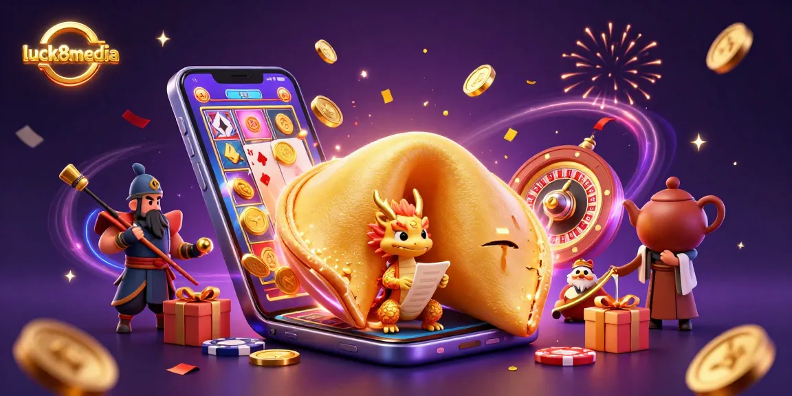Engage with cutting-edge games at luck8media, featuring vibrant slot reels and captivating casino elements.