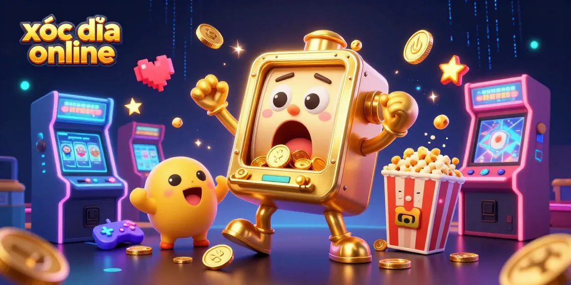 Spin the xóc đĩa online and unleash tons of coins from the animated slot machine.